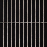 Black Matte 1x6 Stack Pattern Tile