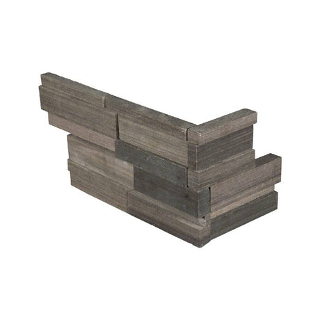 Brown Wave Stacked Stone Tile