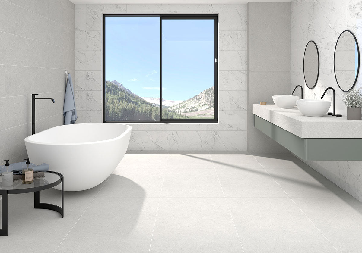 Carrara Bianco Porcelain Tile