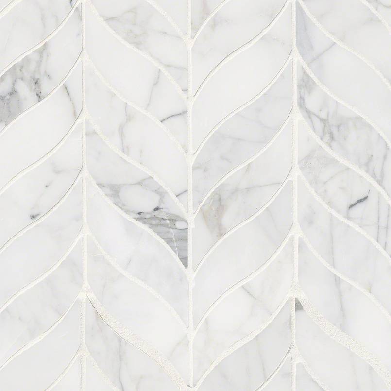 CALACATTA CRESSA LEAF PATTERN HONED Tile