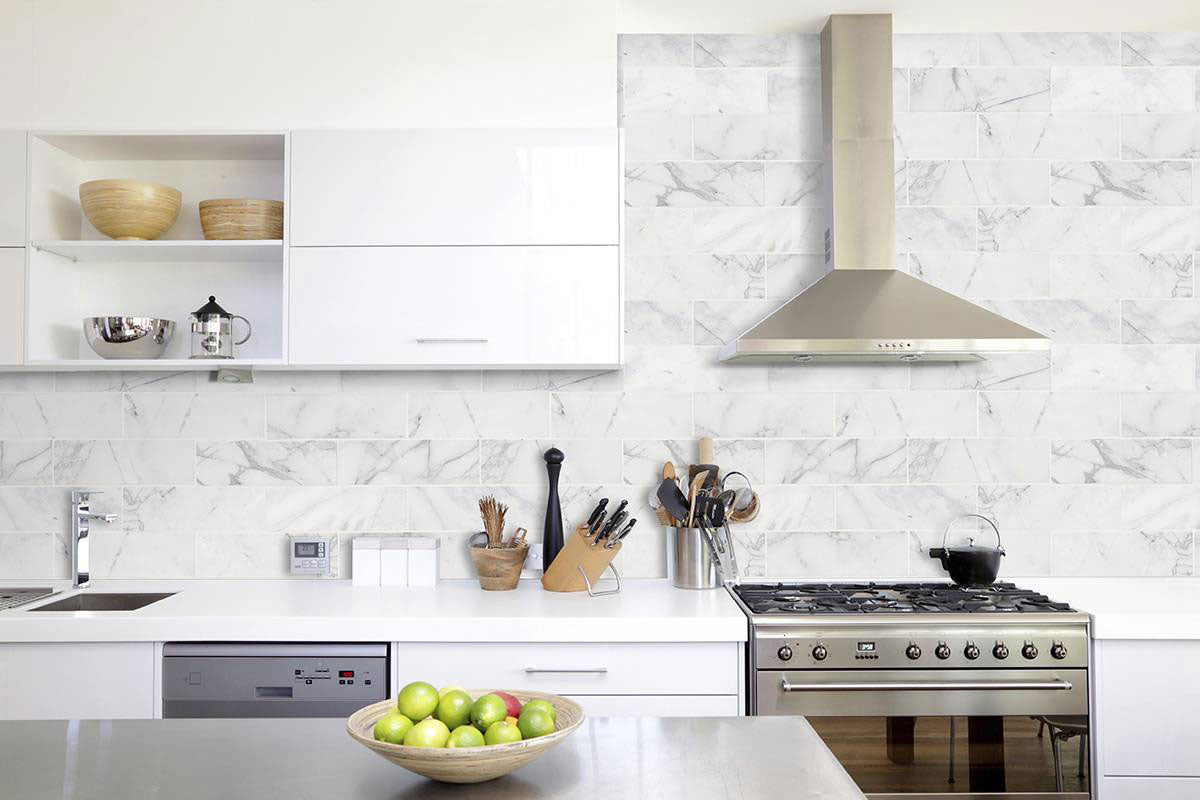Calacatta Cressa Marble Subway Tile 4x12 Tile