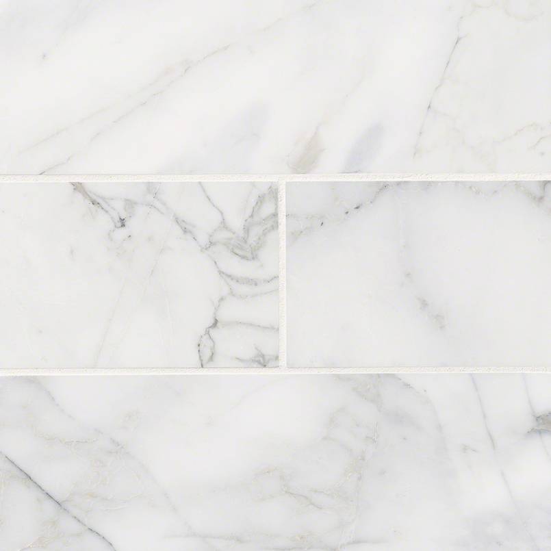 Calacatta Cressa Marble Subway Tile 4x12 Tile