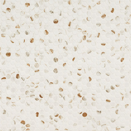 Calacatta Gold Matte Round Tile