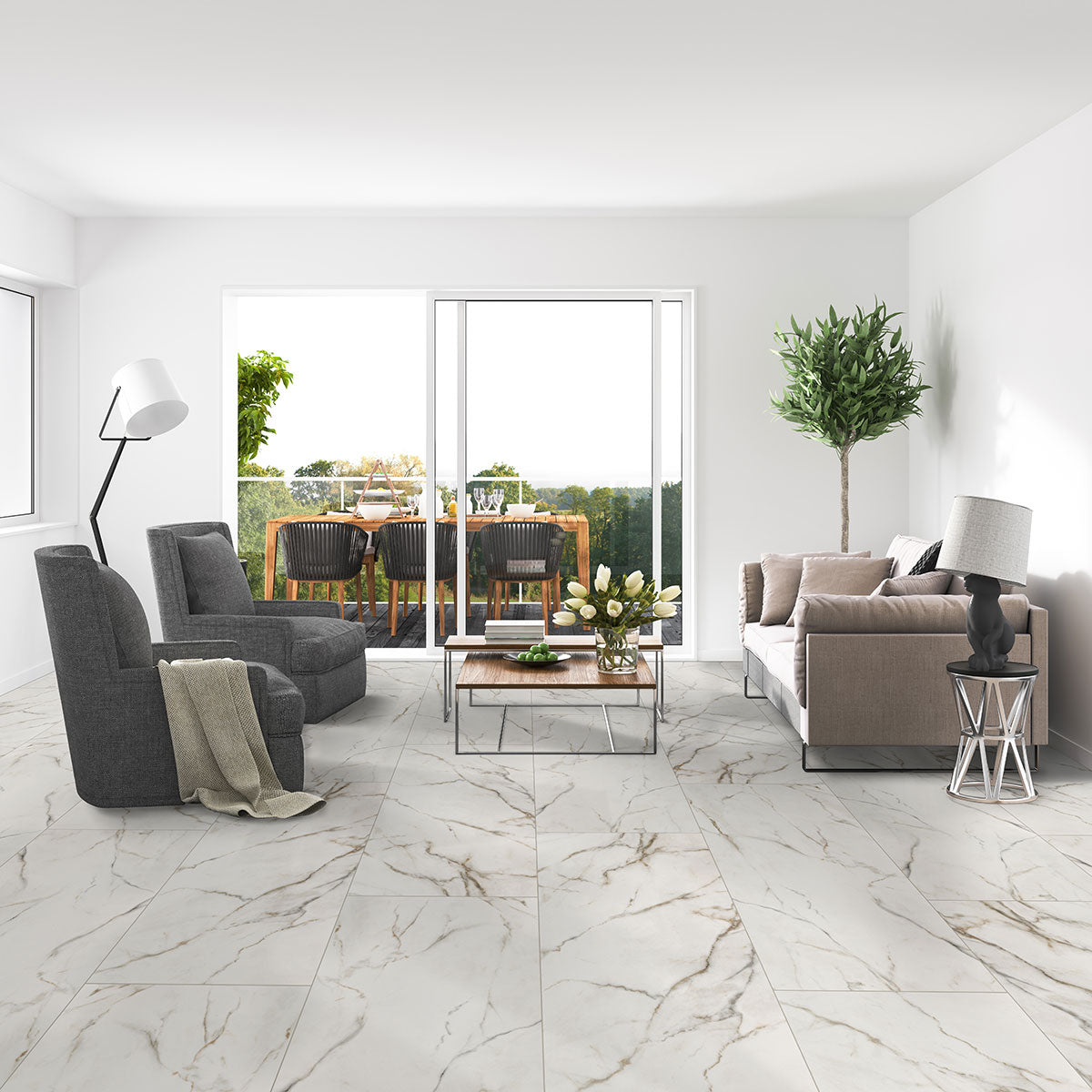 Calacatta Lucca Porcelain Tile