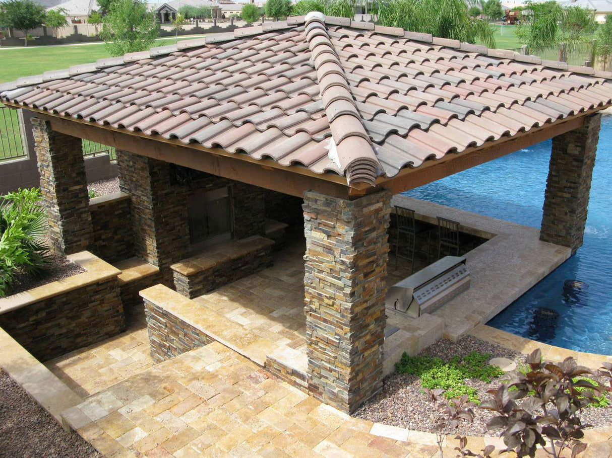 California Gold Stacked Stone Tile
