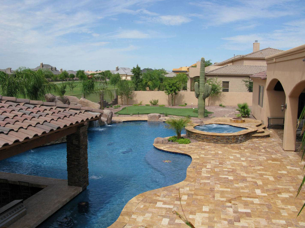 California Gold Stacked Stone Tile