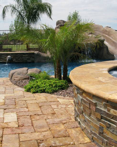 California Gold Stacked Stone Tile