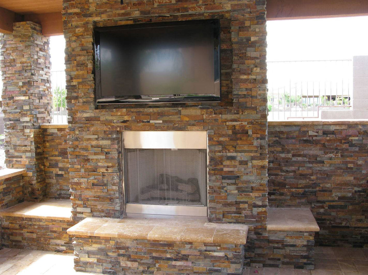 California Gold Stacked Stone Tile