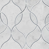 Carrara White Ellipsis Tile