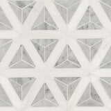 Carrara White Geometric Tile