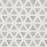 Carrara White Geometric Tile