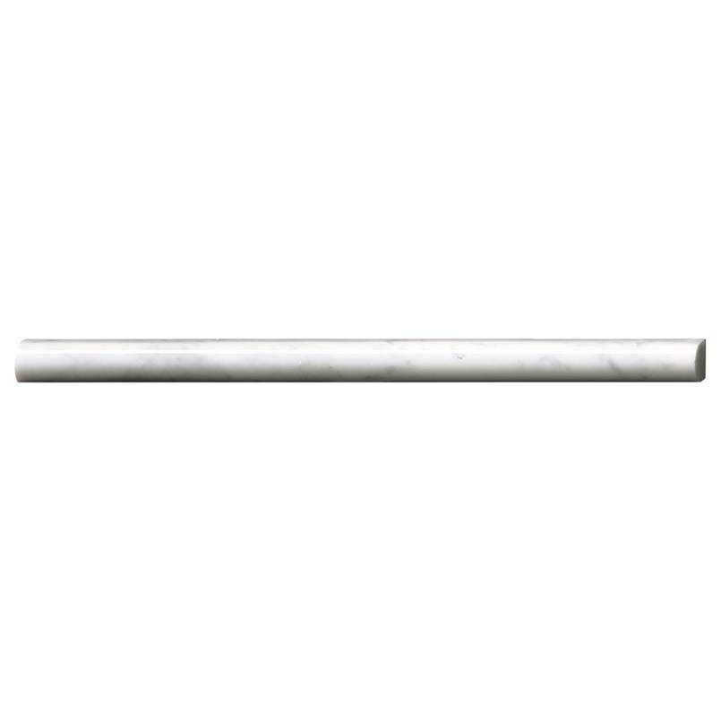 Carrara White Pencil Moulding - Polished Tile