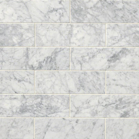 Carrara White Marble Subway Tile 4x12 Tile
