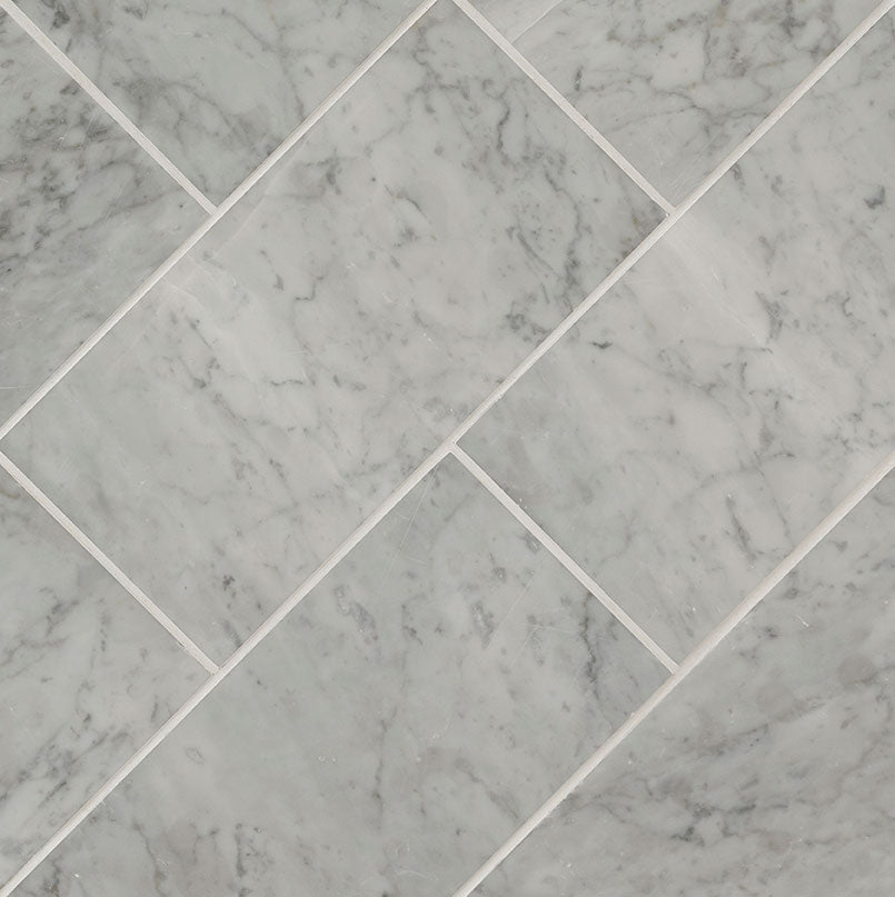 Carrara White Subway Tile 6x12 Tile