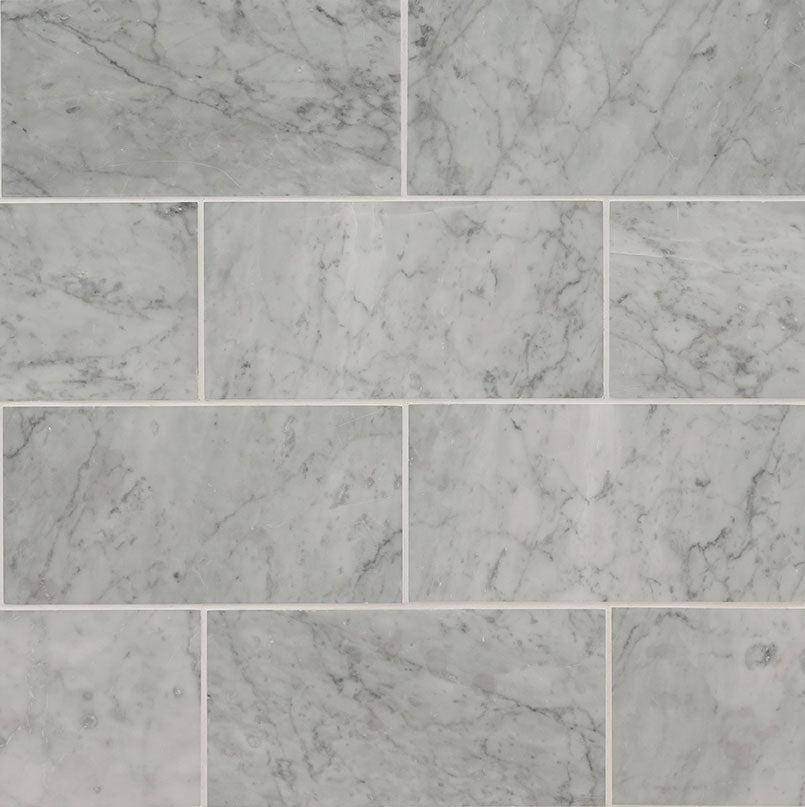 Carrara White Subway Tile 6x12 Tile