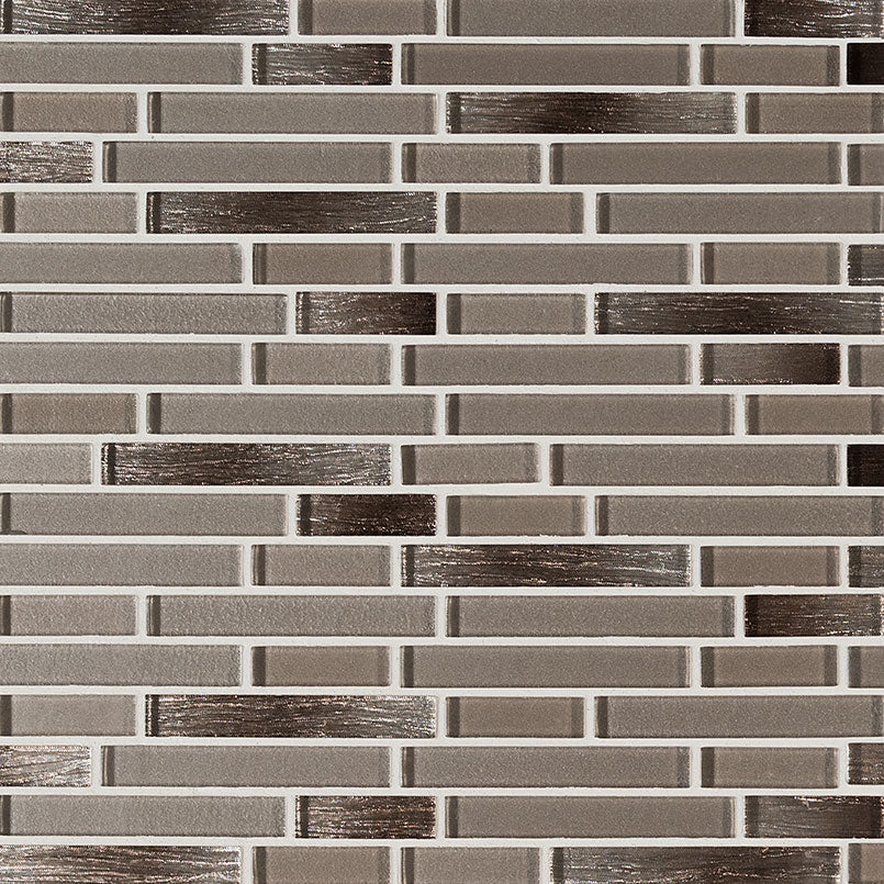 Champagne Blend Interlocking Glass Tile