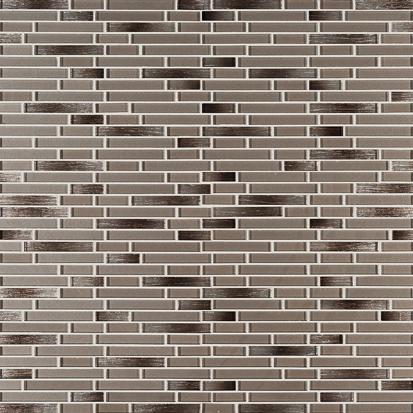 Champagne Blend Interlocking Glass Tile