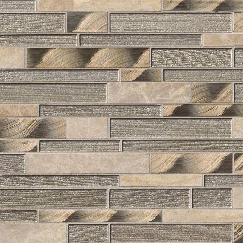 Champagne Toast Glass & Metal Tile