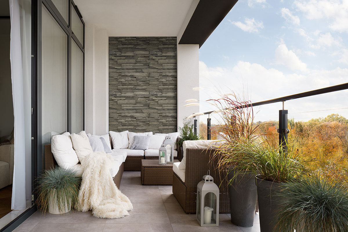 Copen Ash Stacked Stone Tile