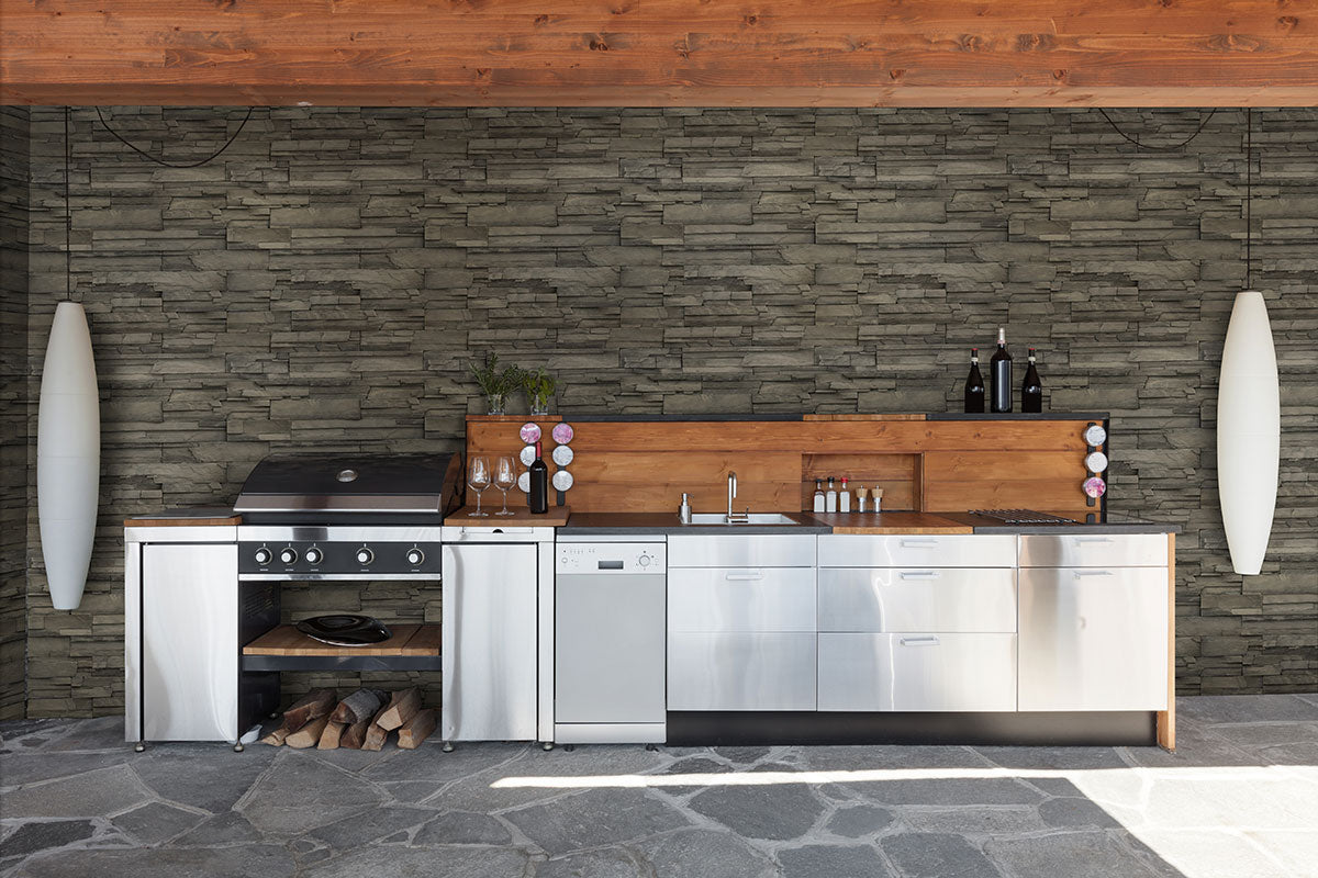 Copen Ash Stacked Stone Tile