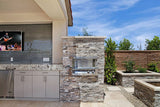 Silver Travertine Stacked Stone Tile