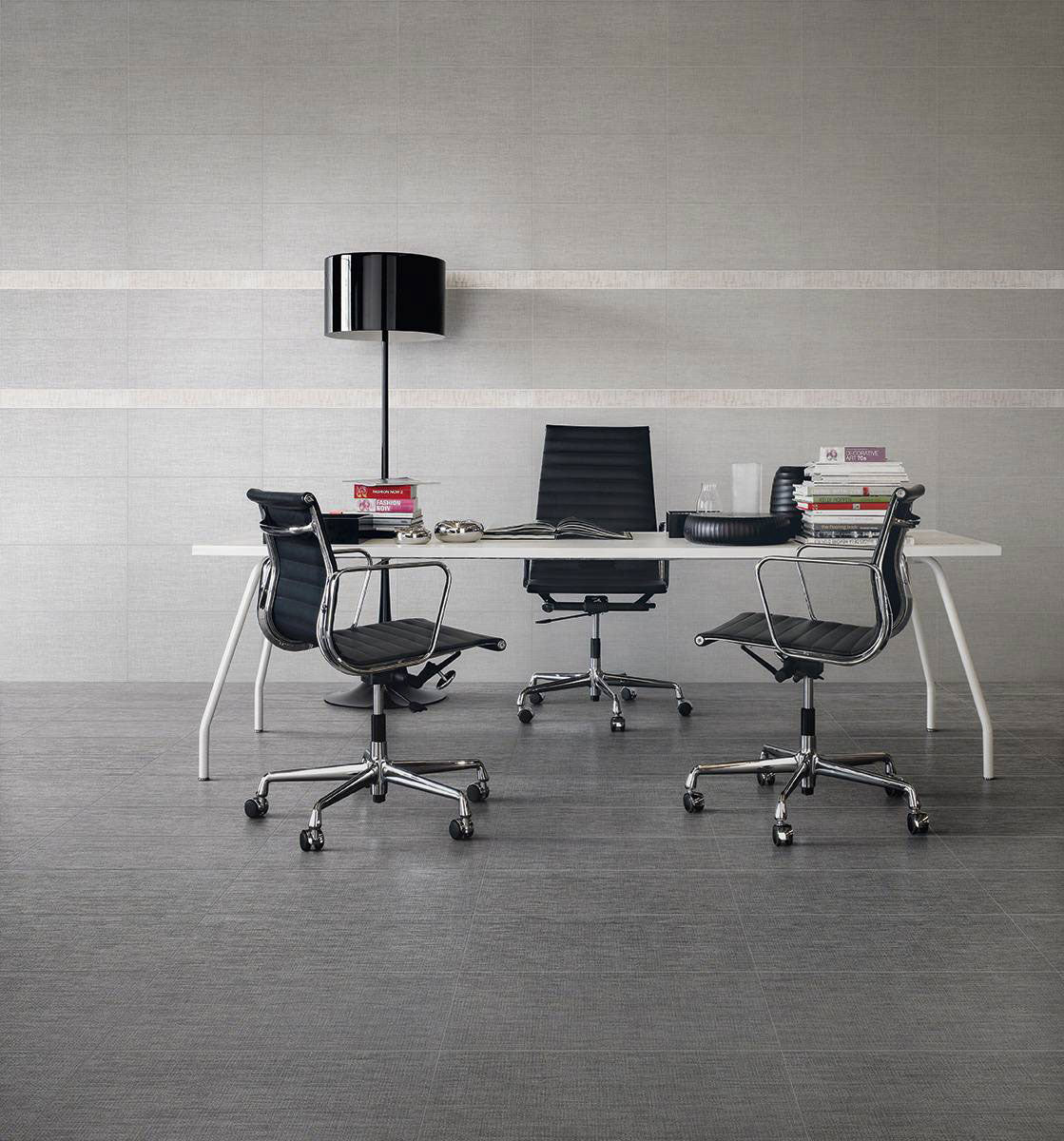 TekTile Crosshatch Ivory Porcelain Tile