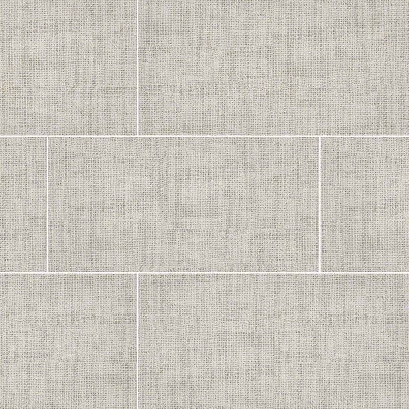 TekTile Crosshatch Ivory Porcelain Tile