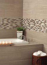 Diamante Brick Glass & Metal Tile