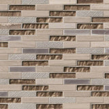 Diamante Brick Glass & Metal Tile