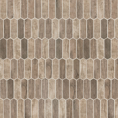 Driftwood Picket Glass Tile