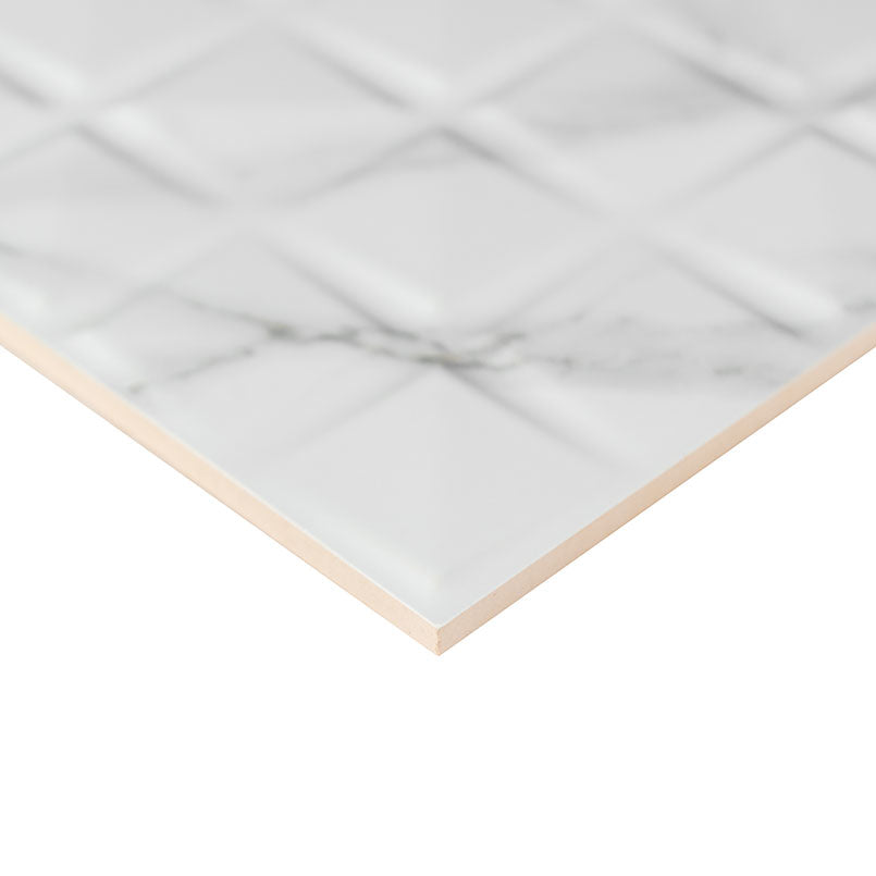 Dymo Statuary Chex White Tile 12x24 Tile