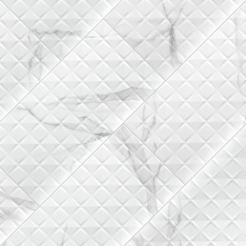 Dymo Statuary Chex White Tile 12x24 Tile