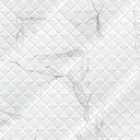 Dymo Statuary Chex White Tile 12x24 Tile
