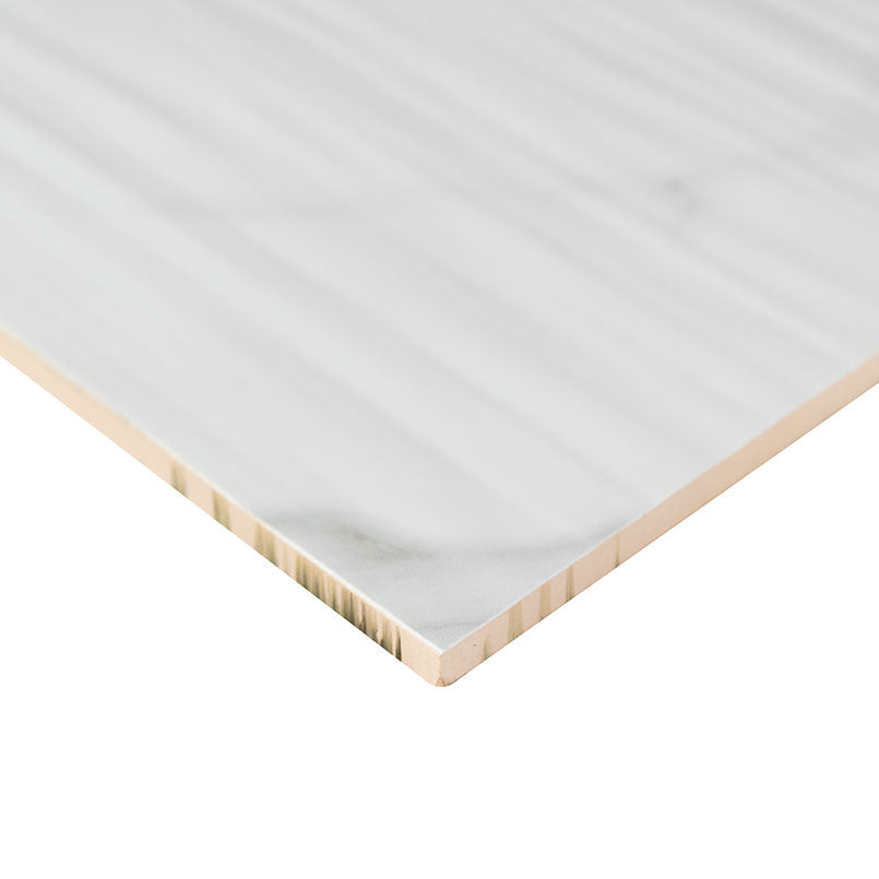 Dymo Statuary Stripe White Tile 12x24 Tile