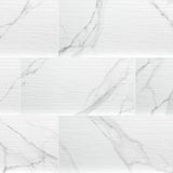 Dymo Statuary Stripe White Tile 12x24 Tile
