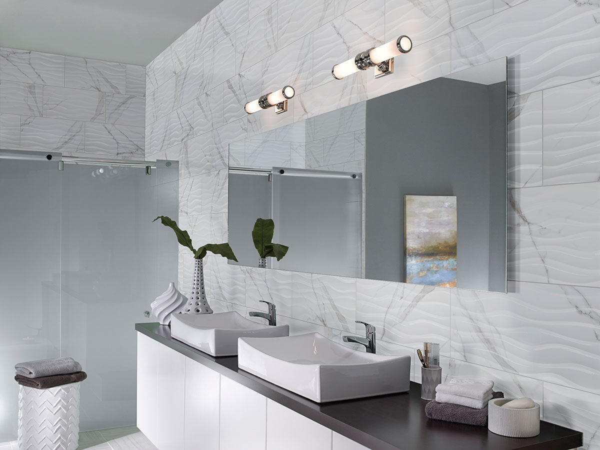 Dymo Statuary Wavy White Tile 12x24 Tile
