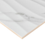 Dymo Statuary Wavy White Tile 12x24 Tile
