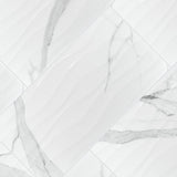 Dymo Statuary Wavy White Tile 12x24 Tile