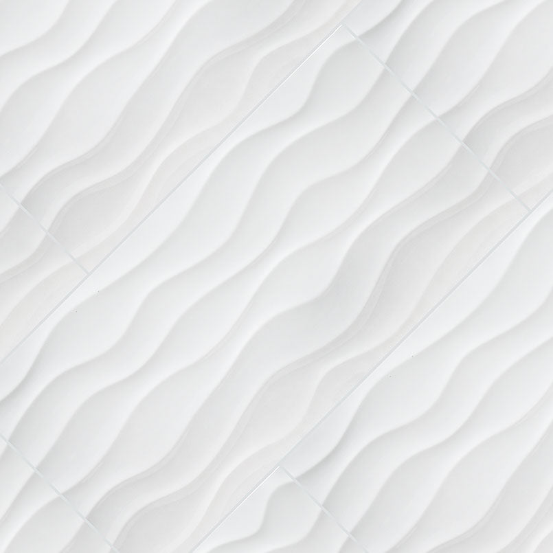 Dymo Wavy White 3d Wall Tile
