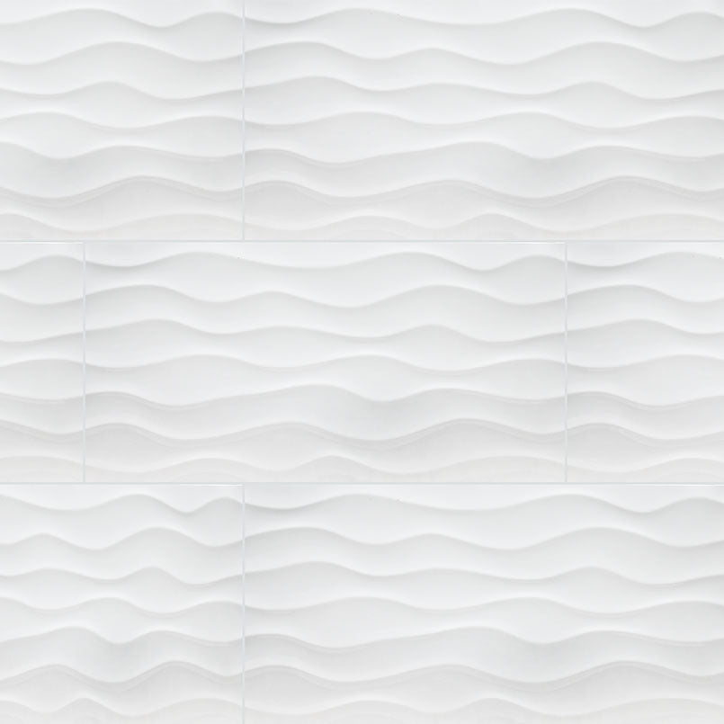 Dymo Wavy White 3d Wall Tile