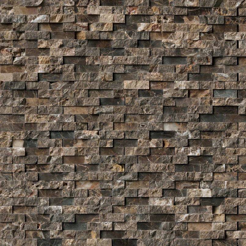 Emperador Splitface Interlocking Wall Tile