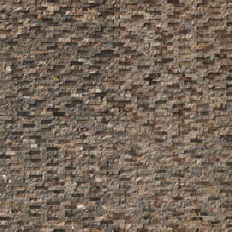 Emperador Splitface Interlocking Wall Tile