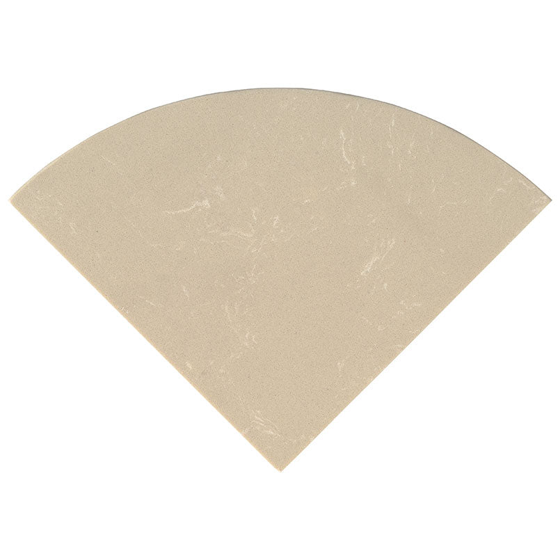 Engineered Beige 18" Radius Seat Polished Tile