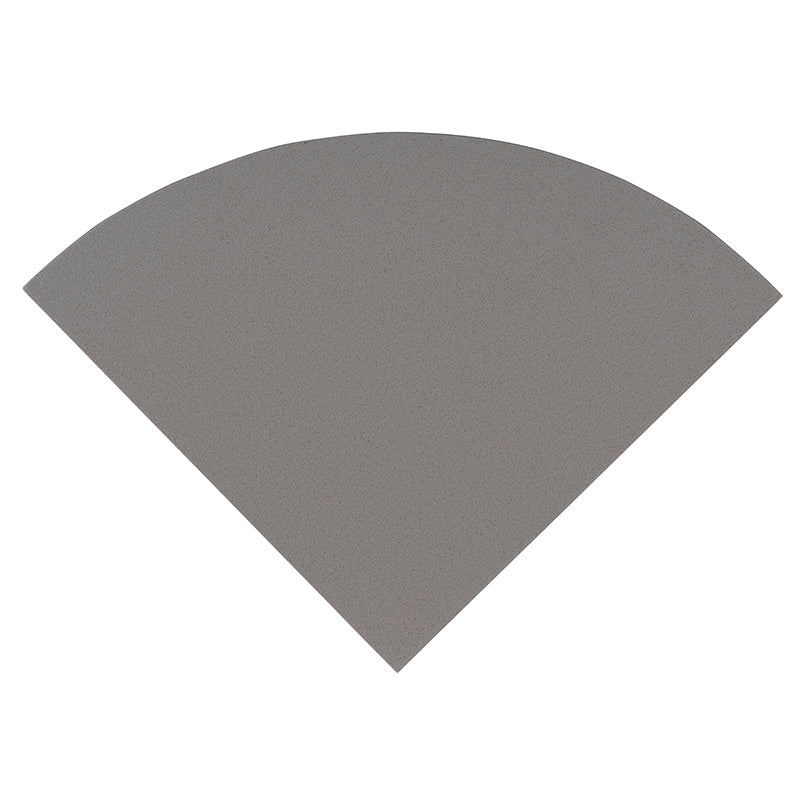 Engineered Gray 9" Radius Cornershelf Polished Tile