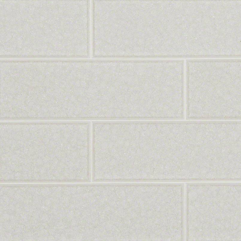 Frosted Icicle Glass Subway Tile 3x9 Tile