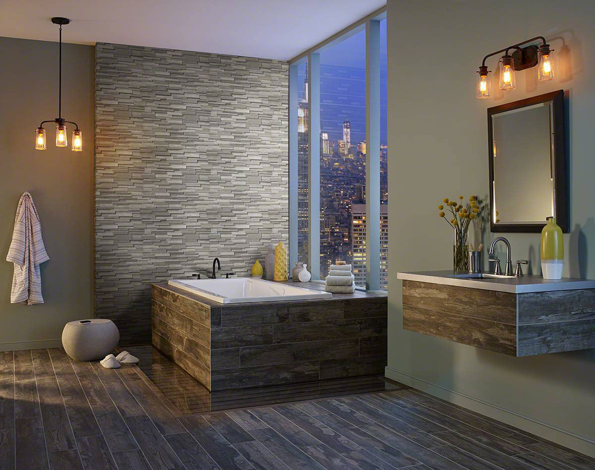 Gray Oak 3d Stacked Stone Tile