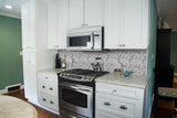 Greecian White Herringbone Pattern Tile