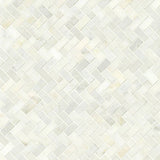 Greecian White Herringbone Pattern Tile