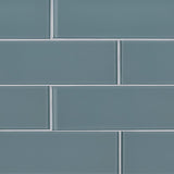 Harbor Gray Glass Tile 3x9 Tile