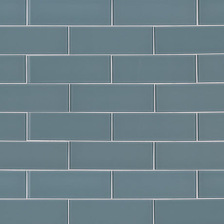 Harbor Gray Glass Tile 3x9 Tile